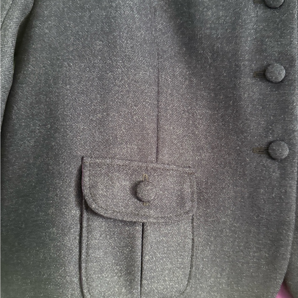 Teresa Crowninshield Midnight Blue Blazer with Violet Interior - Picture 5 of 13